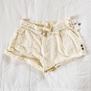 By Anthropologie Linen Beach Shorts